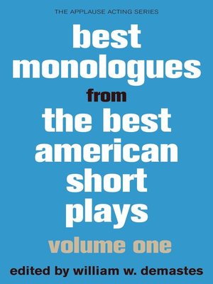 cover image of Best Monologues from Best American Short Plays